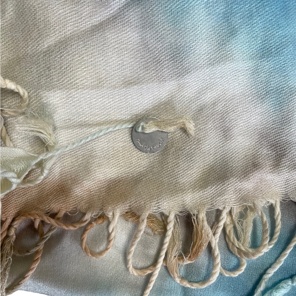 Brightly Twisted Large Fringe Scarf. EUC - Picture 3 of 3